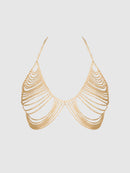 CHAIN DRAPE BRALETTE