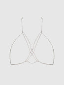 RHINESTONE X-CROSSED BUSTIER