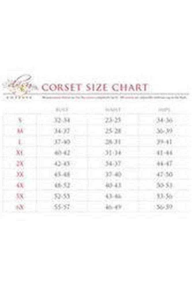 AUTUMN RENAISSANCE: Top Drawer CURVY Black/Silver Brocade Double Steel Boned Under Bust Corset