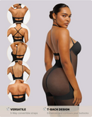 Shapellx BOOT-YEAH™ MeshSmooth™ Deep Plunge Bodysuit