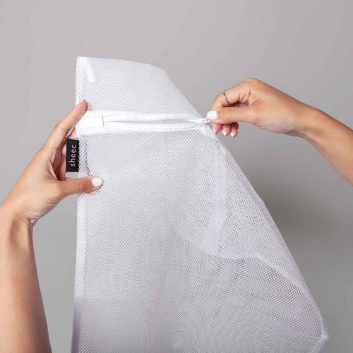 Large Mesh Laundry Bag with Zipper