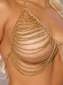 CHAIN DRAPE BRALETTE